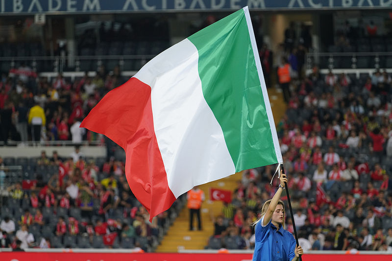 Italy Football Flag