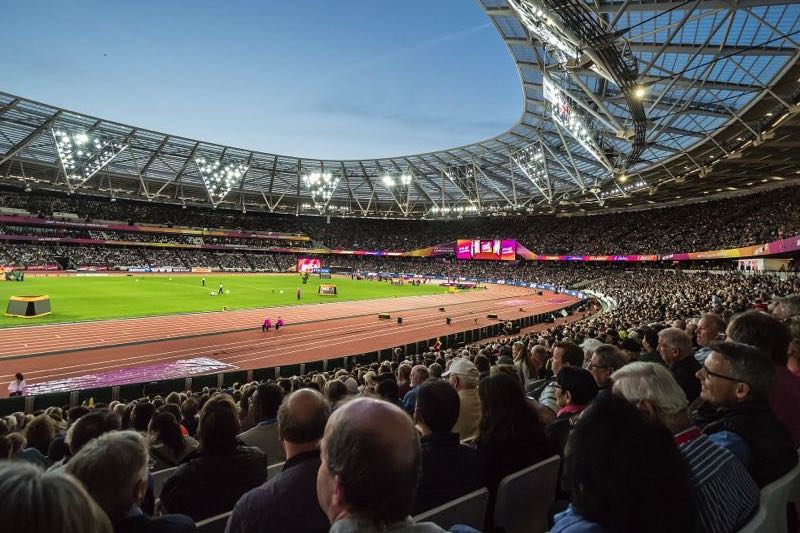 The London Stadium during the championships in 2017